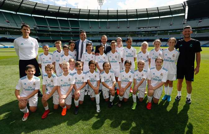 Football team and coaches