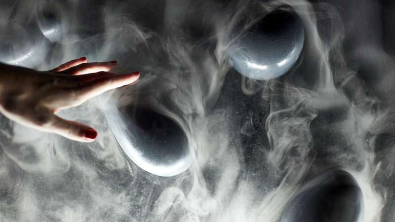 A hand in some mist
