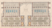 "Ground plan": detail of a print of a hand-coloured general arrangement drawing by Christian Kussmaul of the Melbourne & Metropolitan Board of Works sewerage pumping station at Spotswood