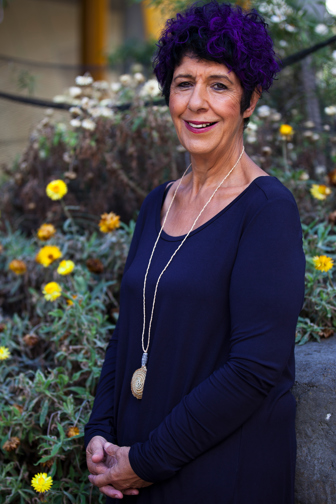 Portrait of Yulendj member Carolyn Briggs taken in Milarri Garden at Melbourne Museum.