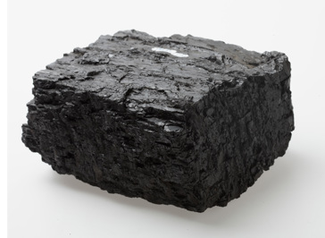 Black coal specimen