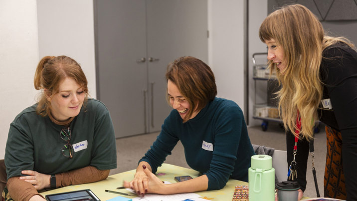 Teachers learning during professional development at Melbourne Museum