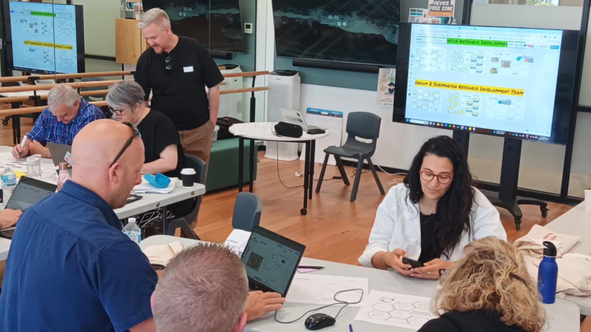 teachers participating in Creative Futures Professional development.