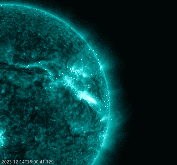 The Sun in extreme ultra-violet with major solar flare