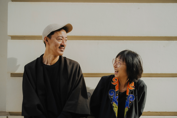  Portrait of Culture Makers Season Four experience creators Taka Takiguchi (on left, wearing cap) and Youbi Lee (on right).