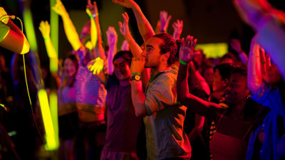  Description Visitors dancing at January 2018 Nocturnal event