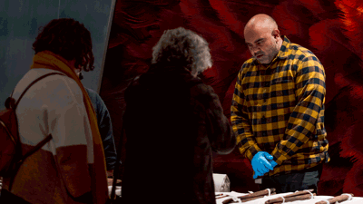 A Museums Victoria expert showcasing First Peoples collections at Nocturnal: Fired up, marking NAIDOC Week at Melbourne Museum.